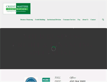 Tablet Screenshot of creditmasters123.com